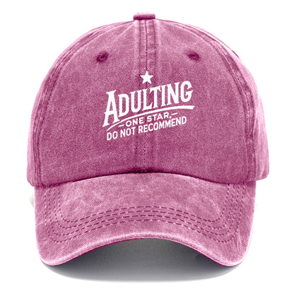 adulting one star do not recommend Hat