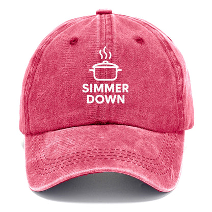 simmer down relax Hat