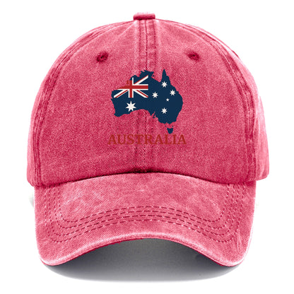 Australian Map and Flag Hat