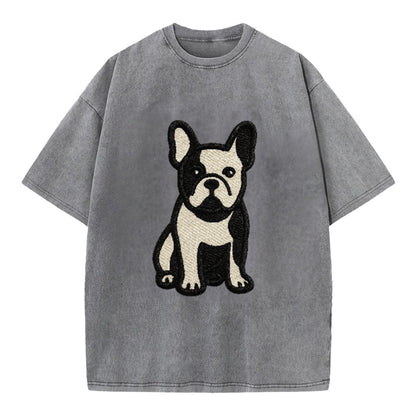 French Bulldog Black And White Tuxedo Pose Hat