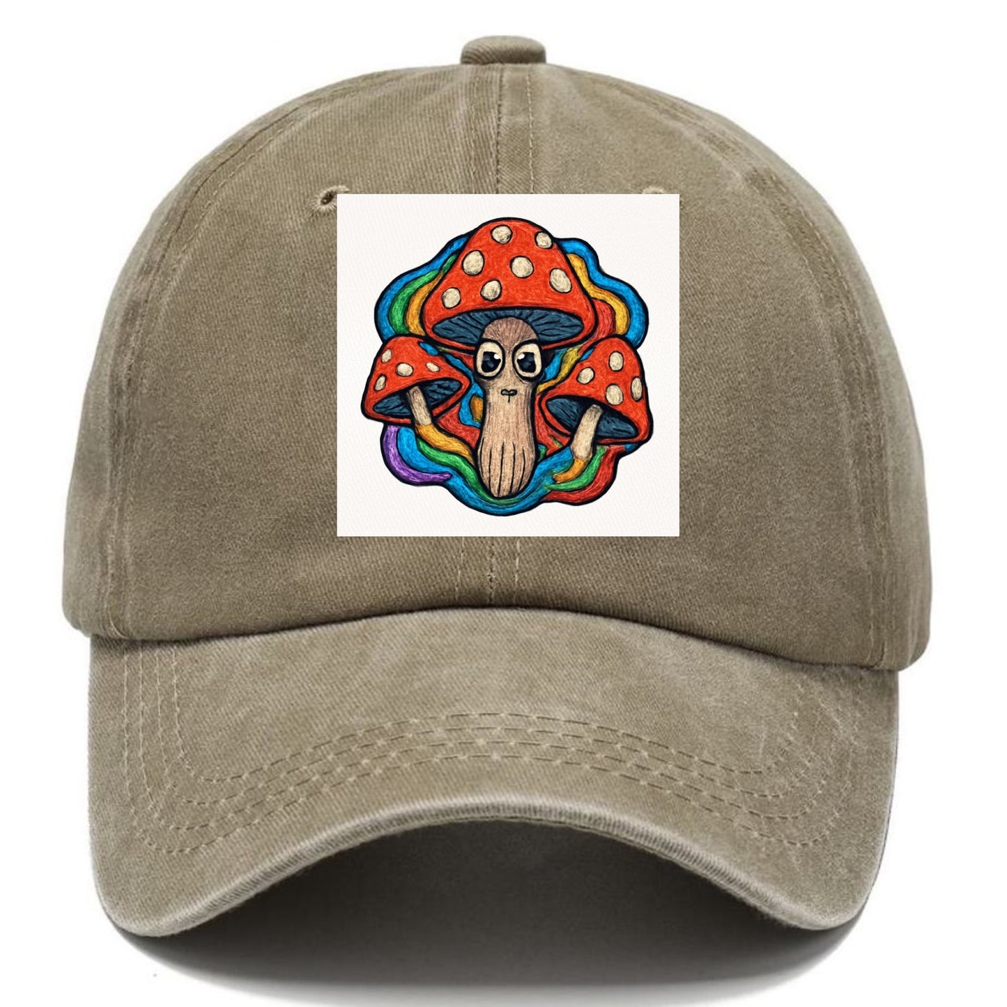 trippy mushrooms with psychedelic aura Hat