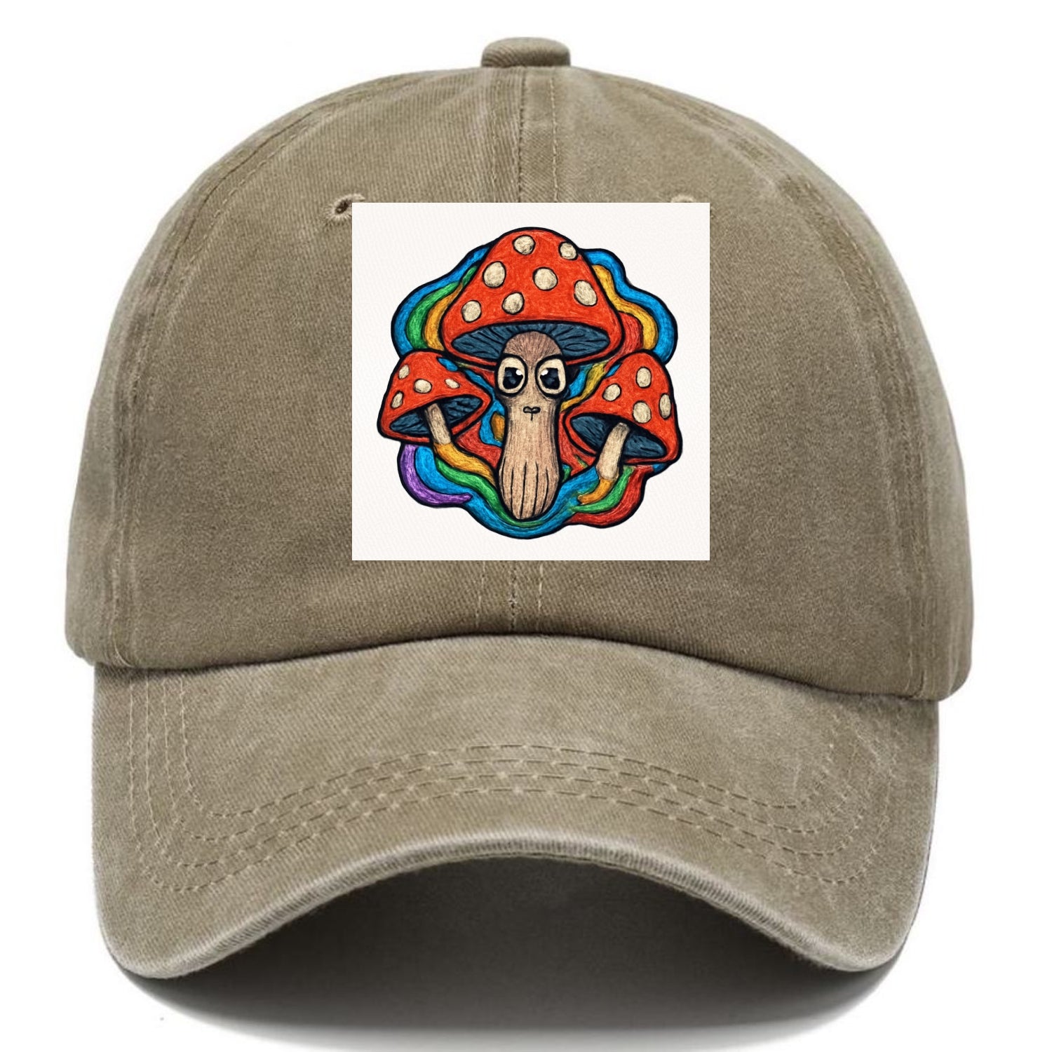 trippy mushrooms with psychedelic aura Hat