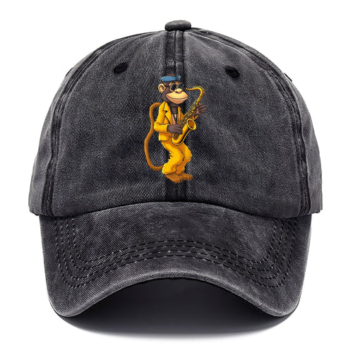 Monkey Playing Saxophone Classic Cap