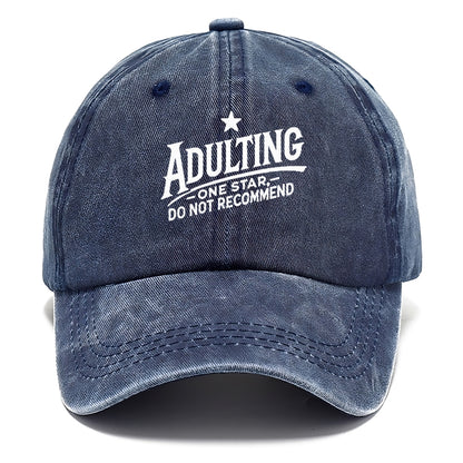 adulting one star do not recommend Hat
