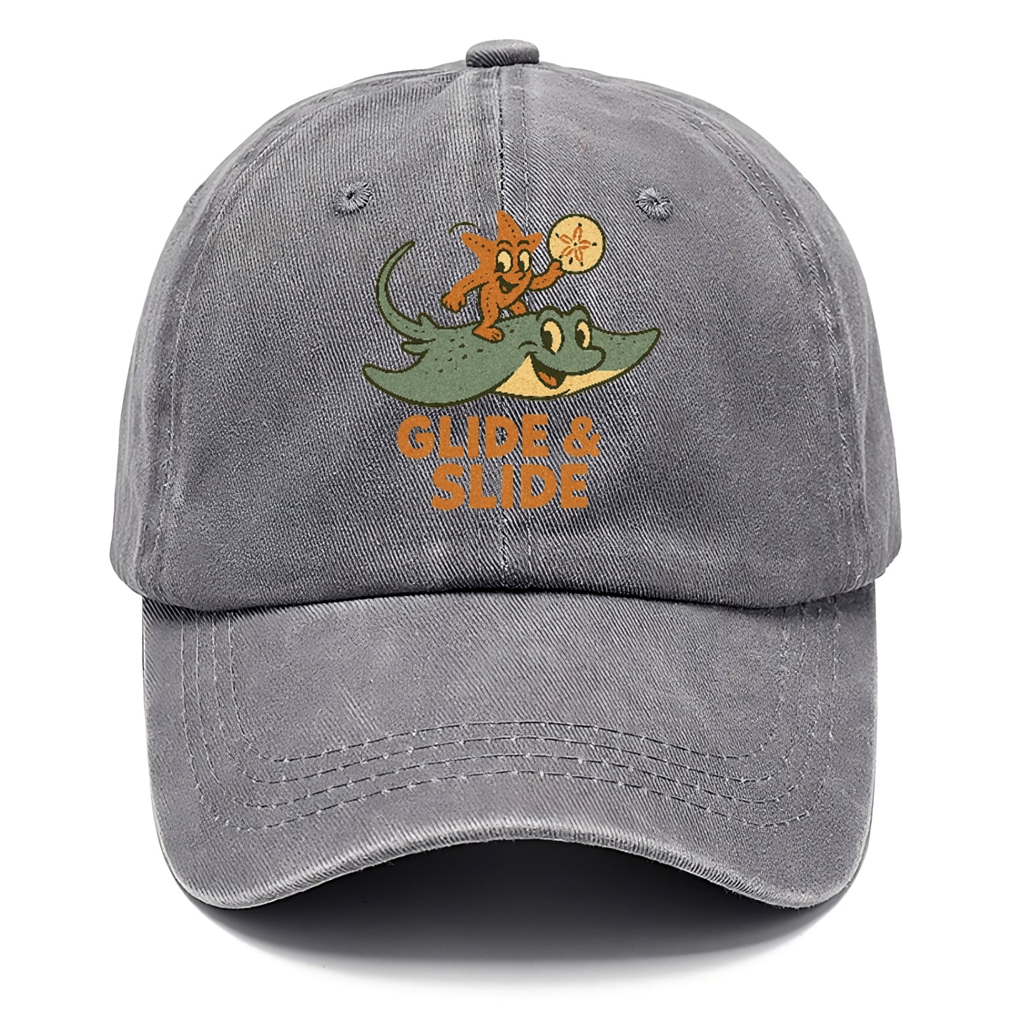 stingray-starfish-sand-dollar-glide-slide Hat