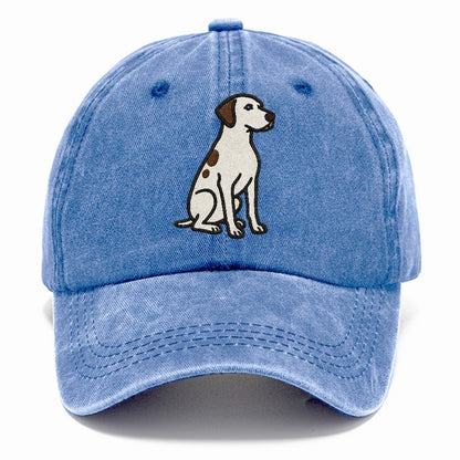 pointer-white-liver-spots-sitting-pose-loyal-spirit Hat