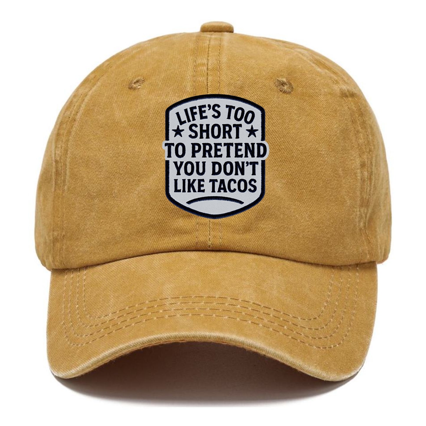 humorous food quote patch Hat