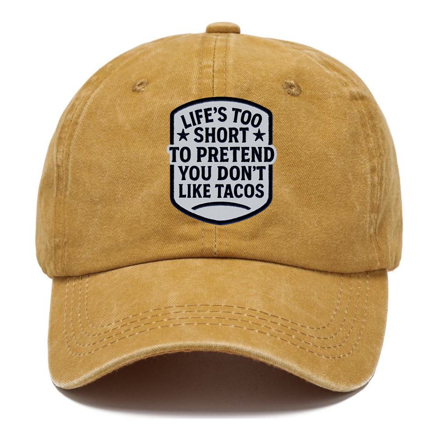 humorous food quote patch Hat