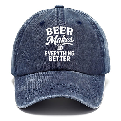 brewed serenity better with beer Hat