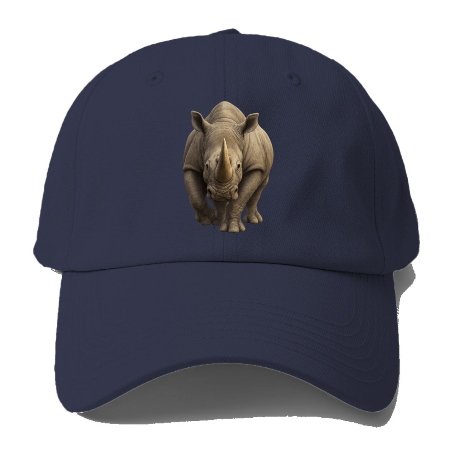 rhino portrait intense gaze illustration Hat