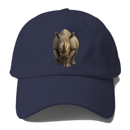rhino portrait intense gaze illustration Hat