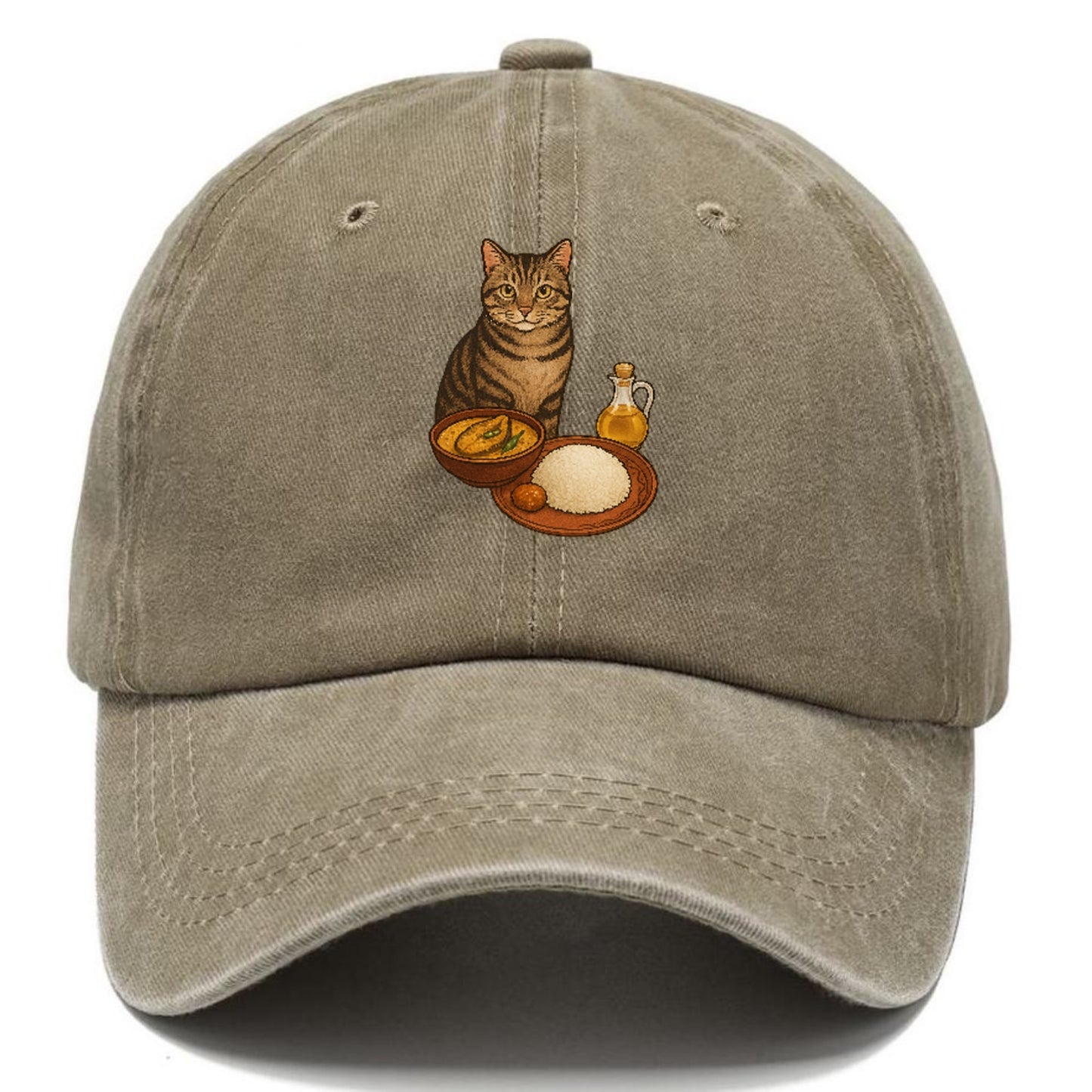 bengali-fish-curry-cat-charm Hat
