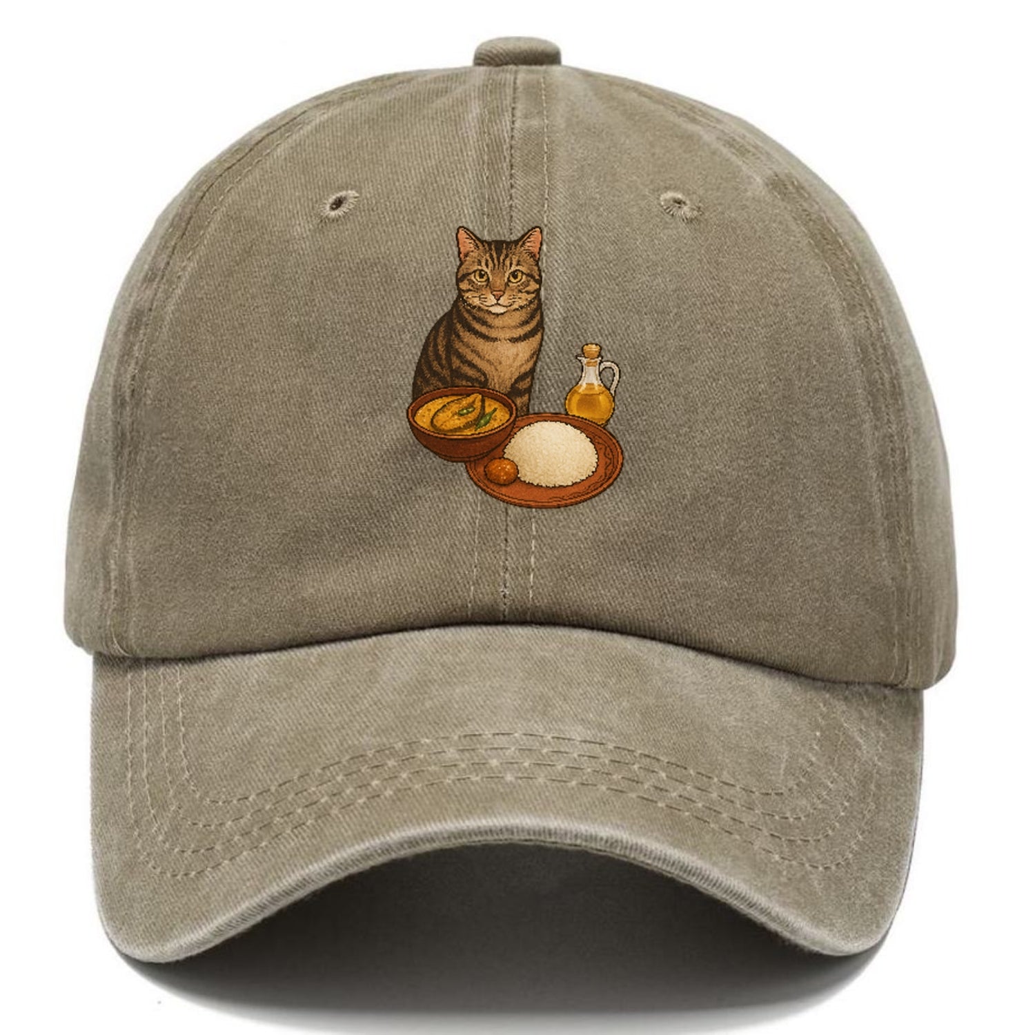 bengali-fish-curry-cat-charm Hat