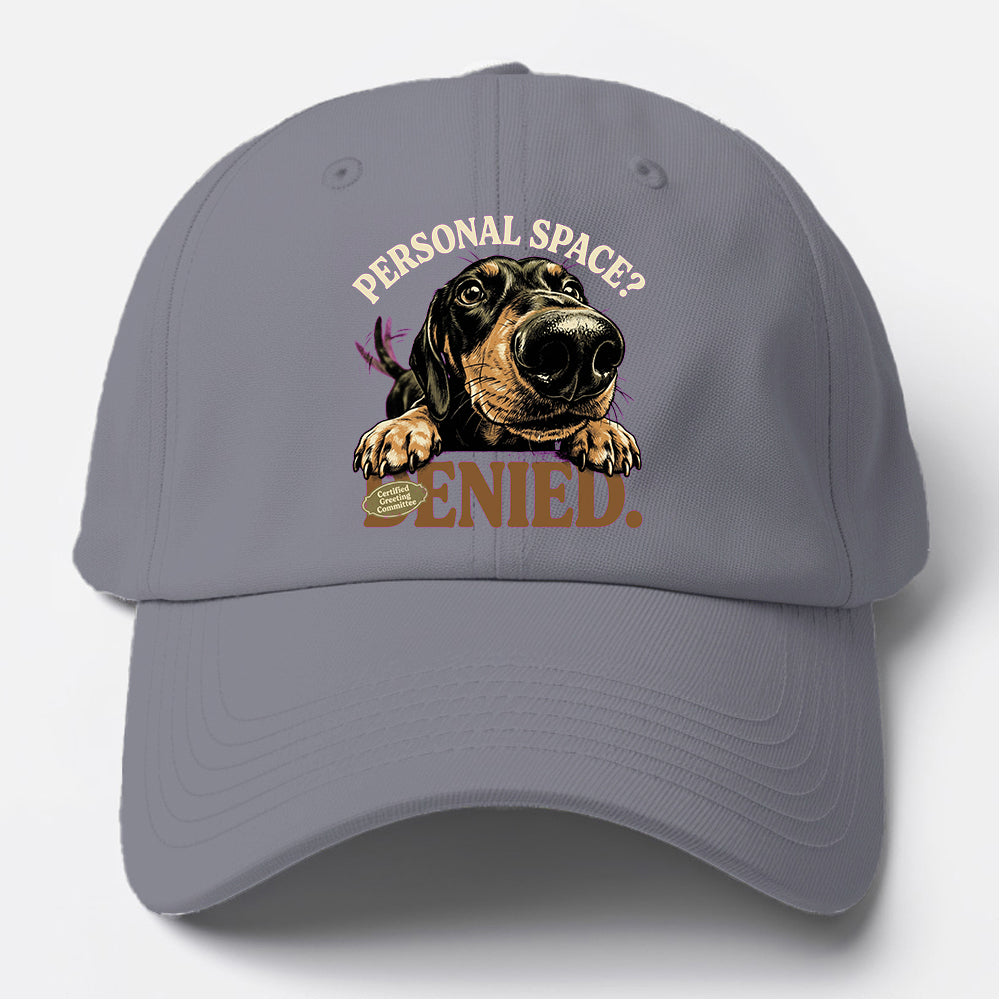 Personal Space Dachshund Baseball Cap