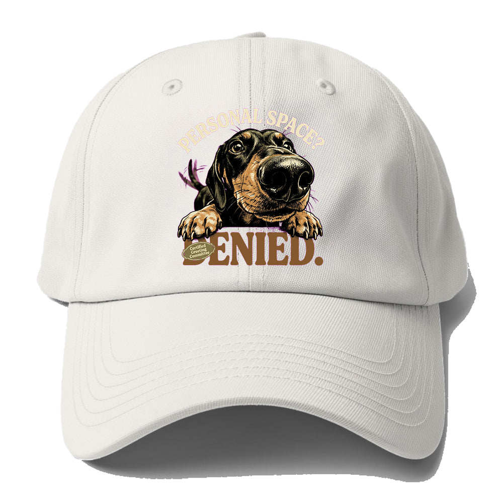 Personal Space Dachshund Baseball Cap