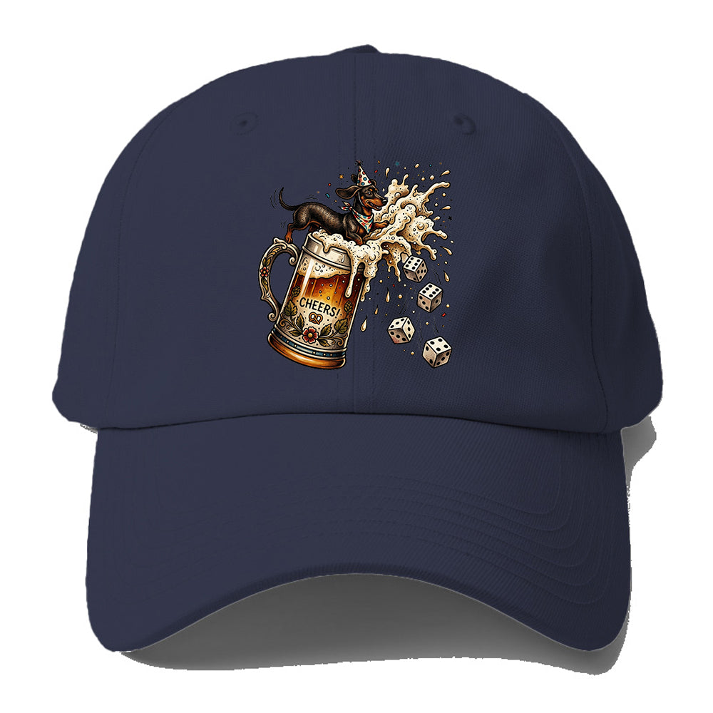 Cheers Beer Dachshund Baseball Cap
