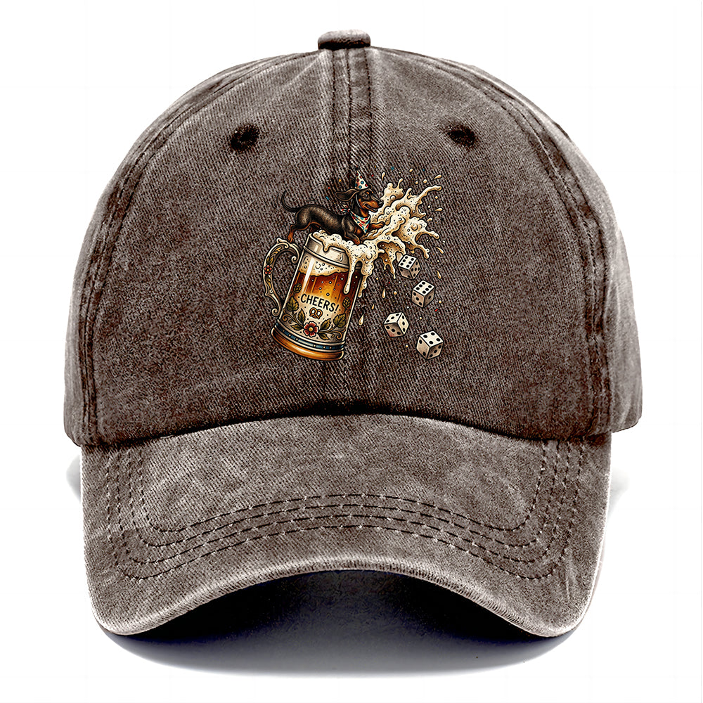 Cheers Beer Dachshund Classic Cap
