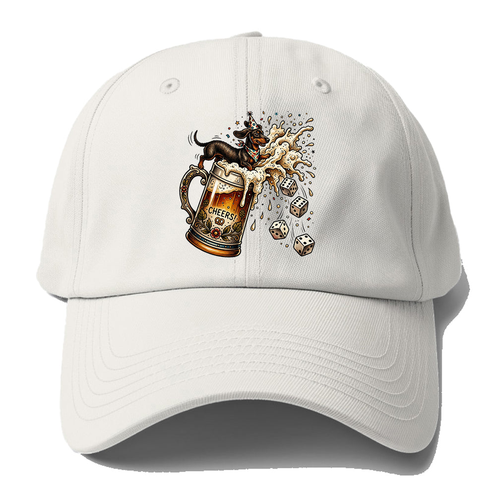 Cheers Beer Dachshund Baseball Cap