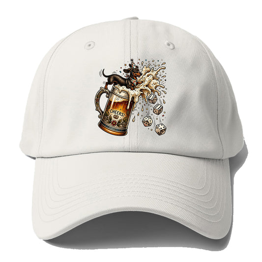 Cheers Beer Dachshund Baseball Cap