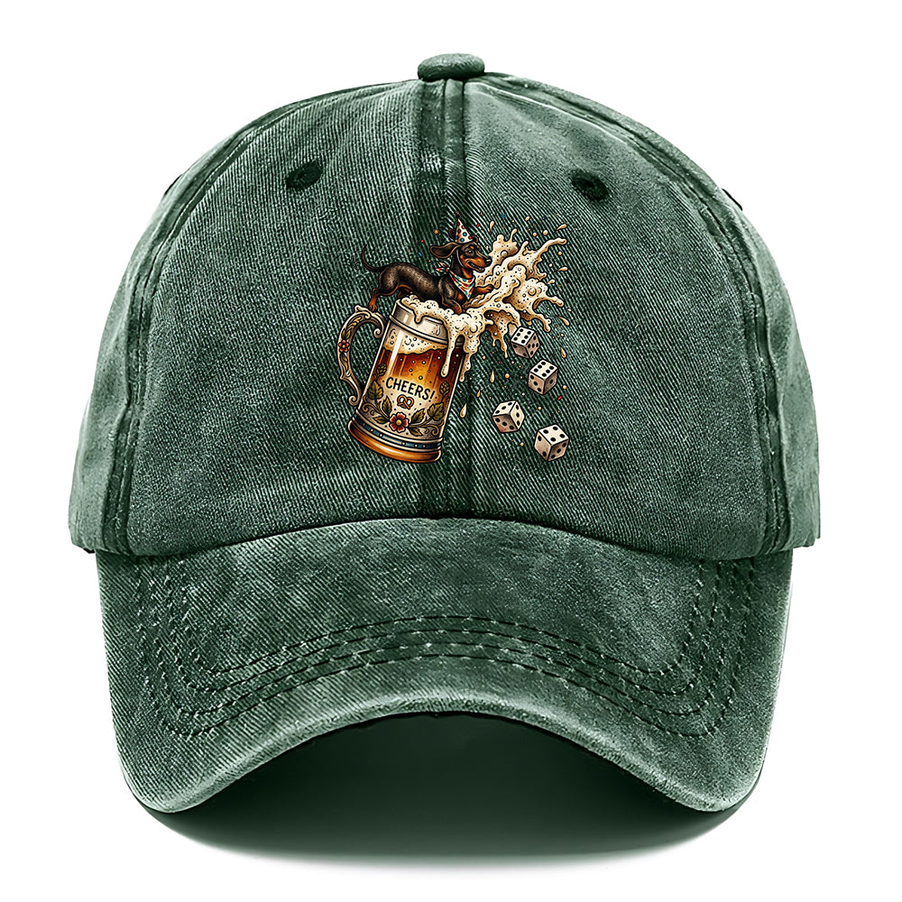 Cheers Beer Dachshund Classic Cap