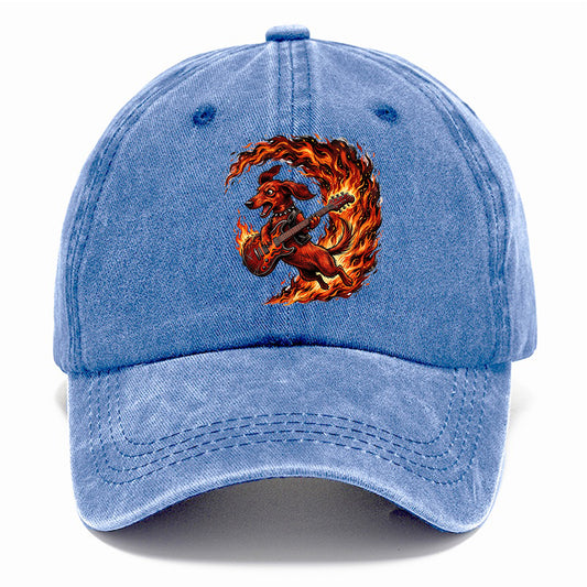 Rock Guitar Dachshund Classic Cap