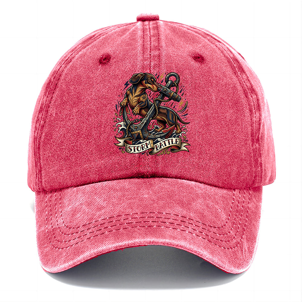 Storm Battle Dachshund Classic Cap