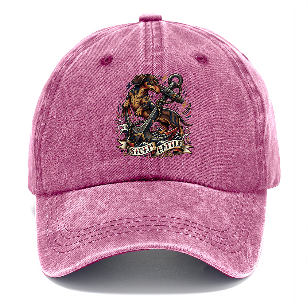 Storm Battle Dachshund Classic Cap