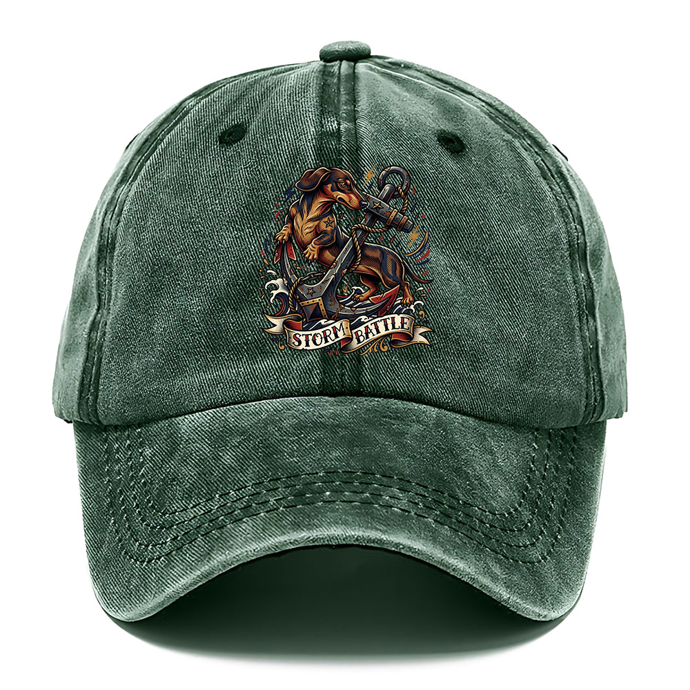 Storm Battle Dachshund Classic Cap