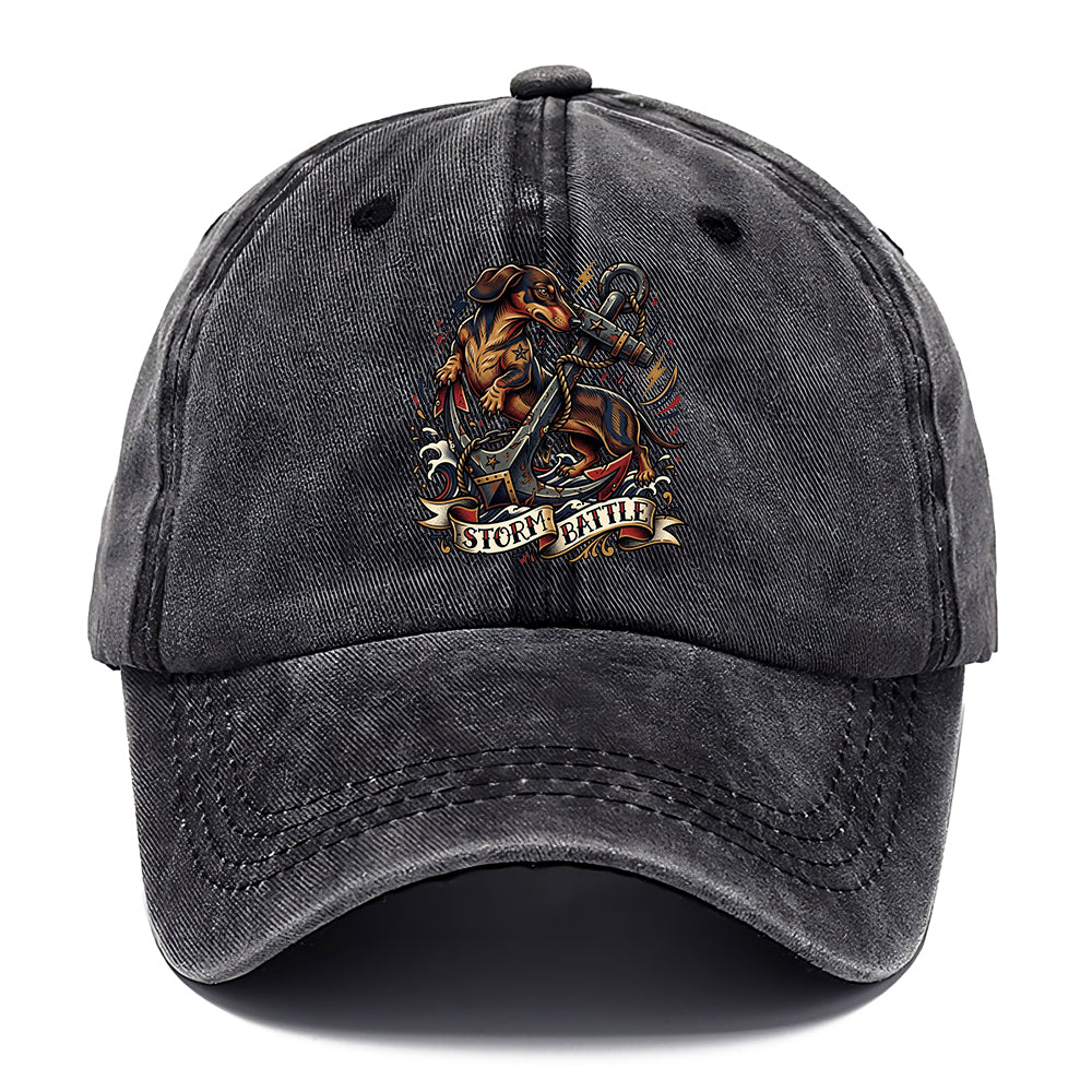 Storm Battle Dachshund Classic Cap