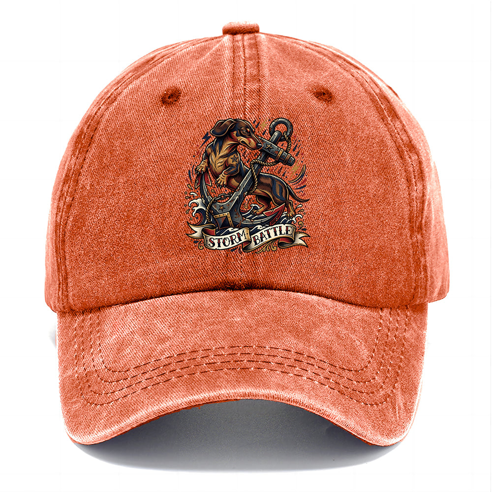 Storm Battle Dachshund Classic Cap