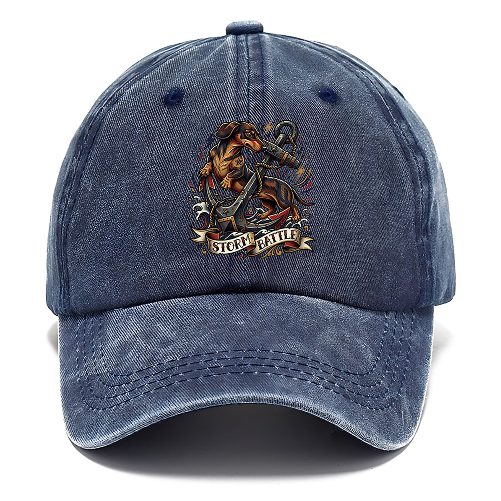 Storm Battle Dachshund Classic Cap