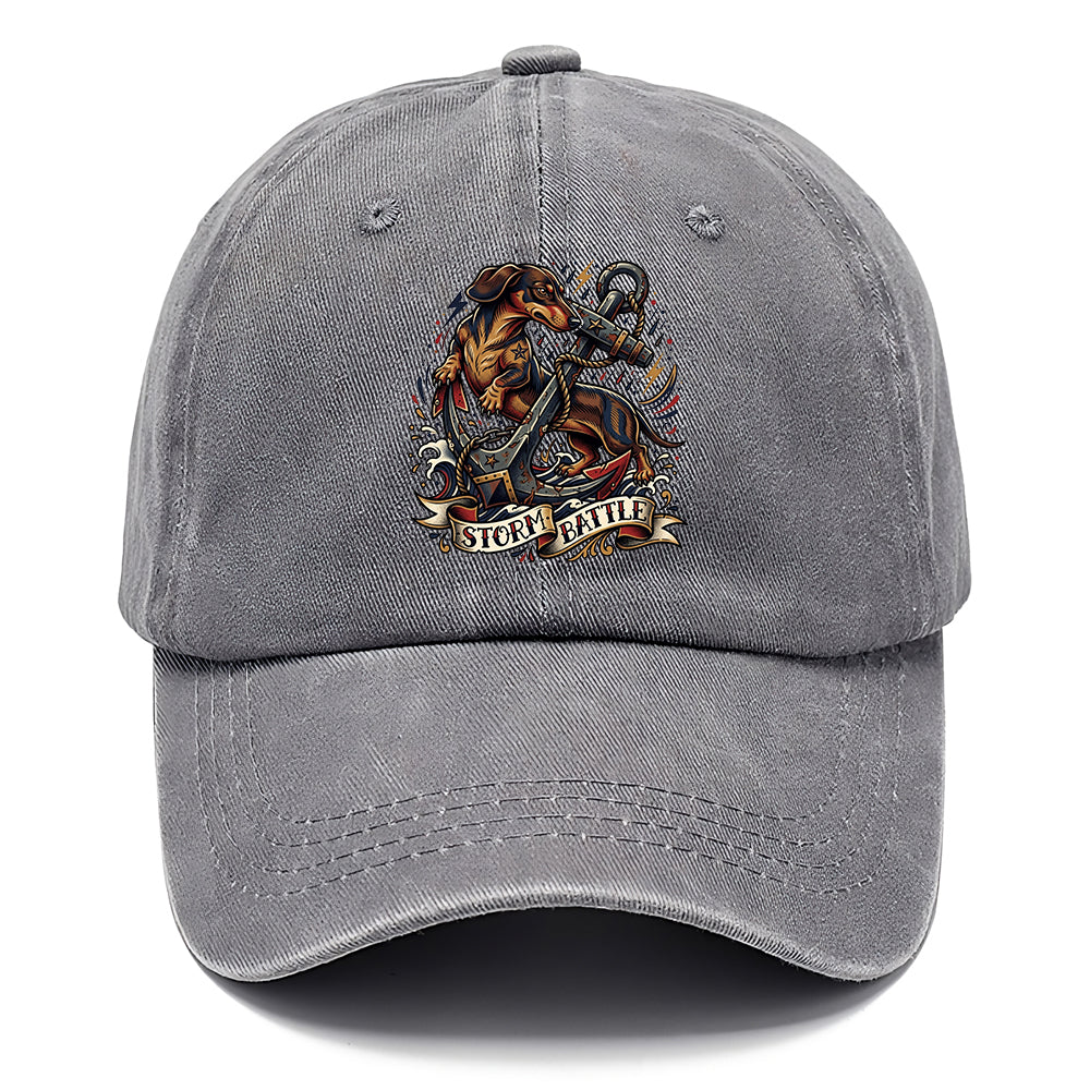 Storm Battle Dachshund Classic Cap