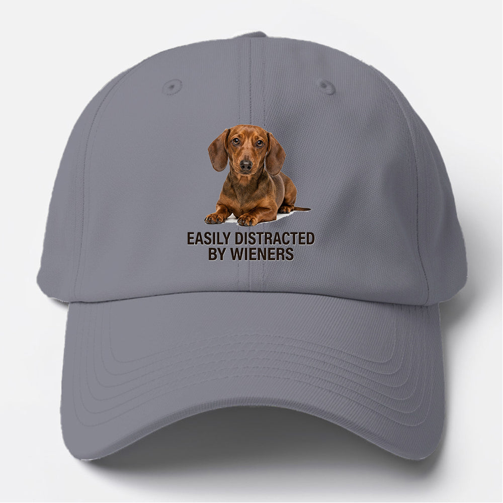 Easily Distracted Wiener Baseball Cap