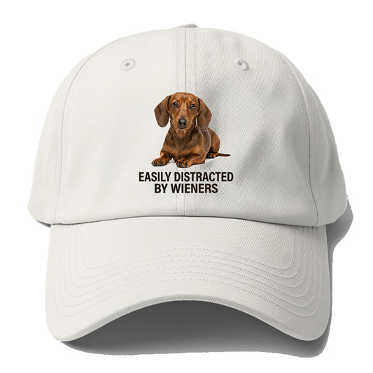 Easily Distracted Wiener Baseball Cap