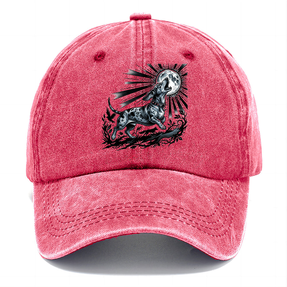 Moon Howling Dog Classic Cap
