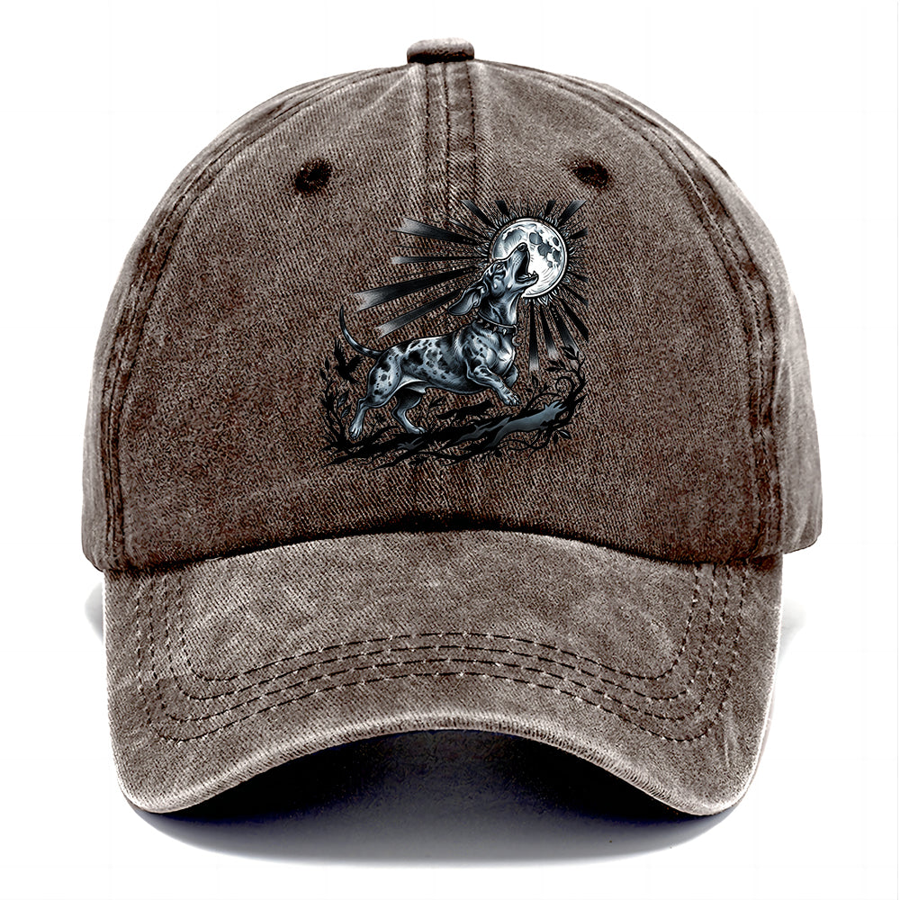 Moon Howling Dog Classic Cap
