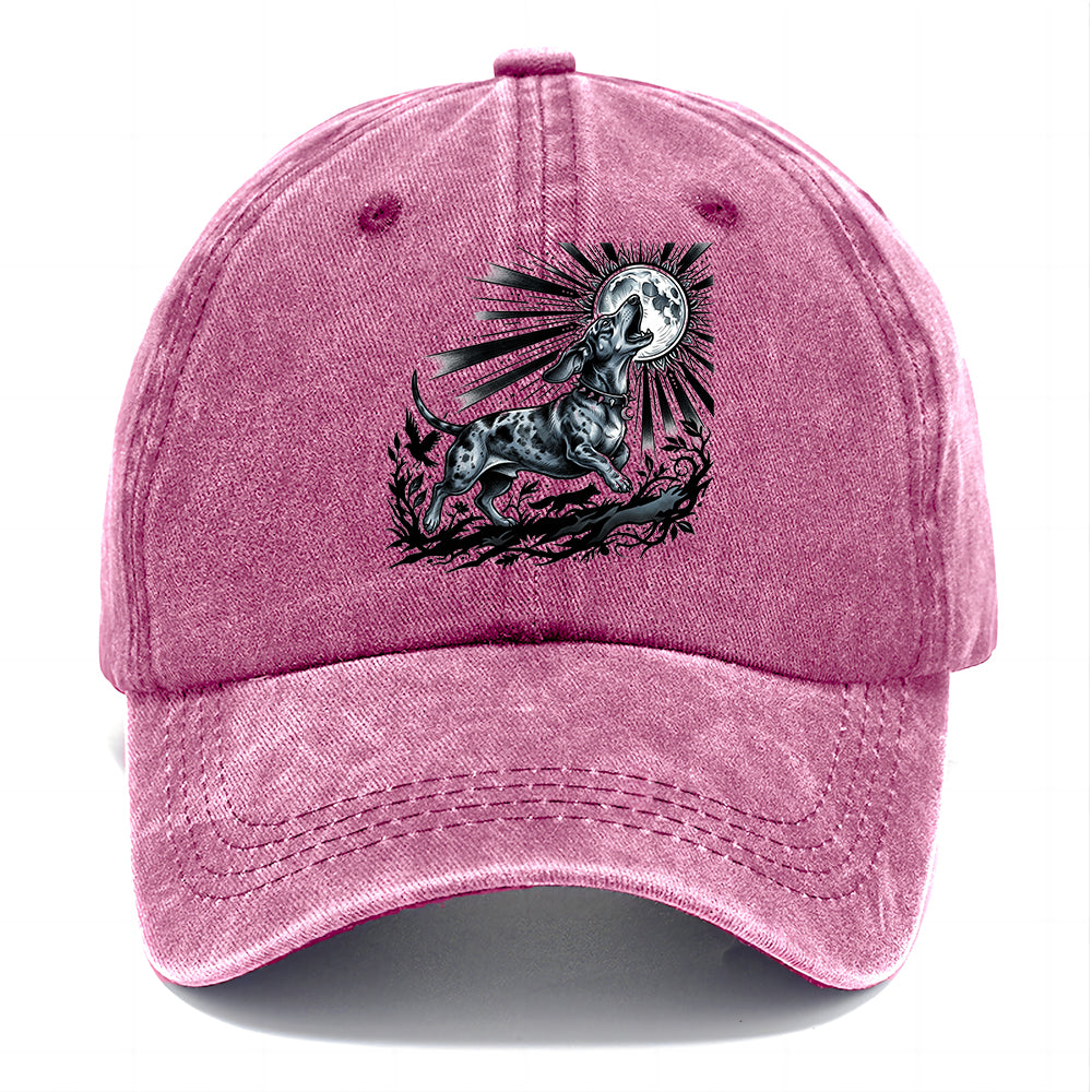 Moon Howling Dog Classic Cap