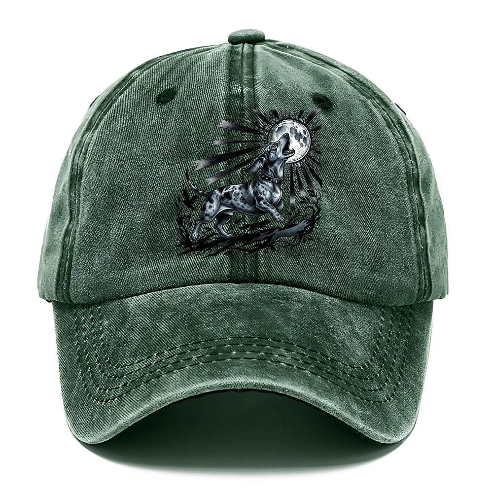 Moon Howling Dog Classic Cap