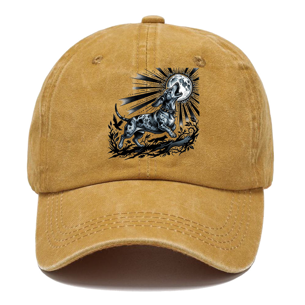 Moon Howling Dog Classic Cap