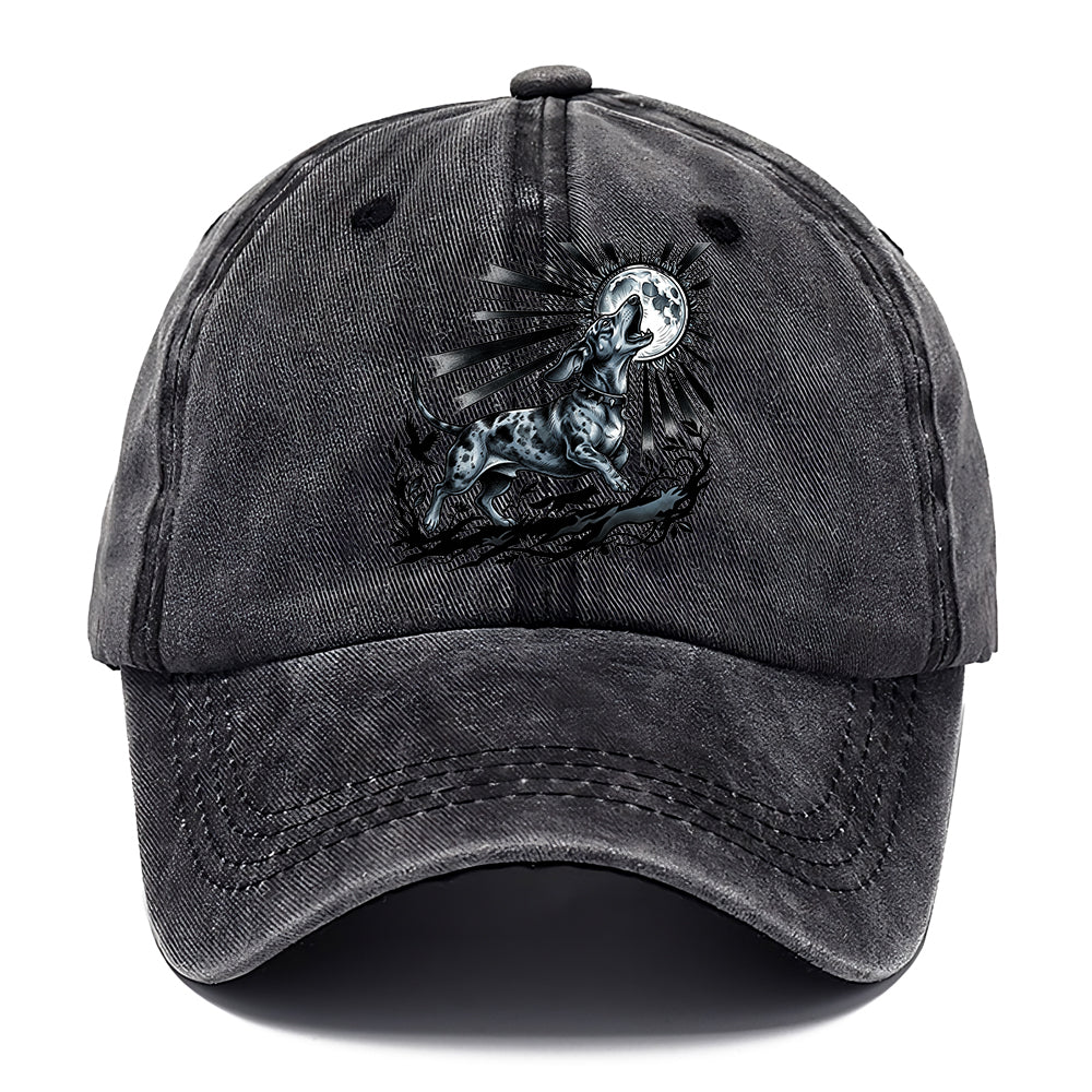 Moon Howling Dog Classic Cap