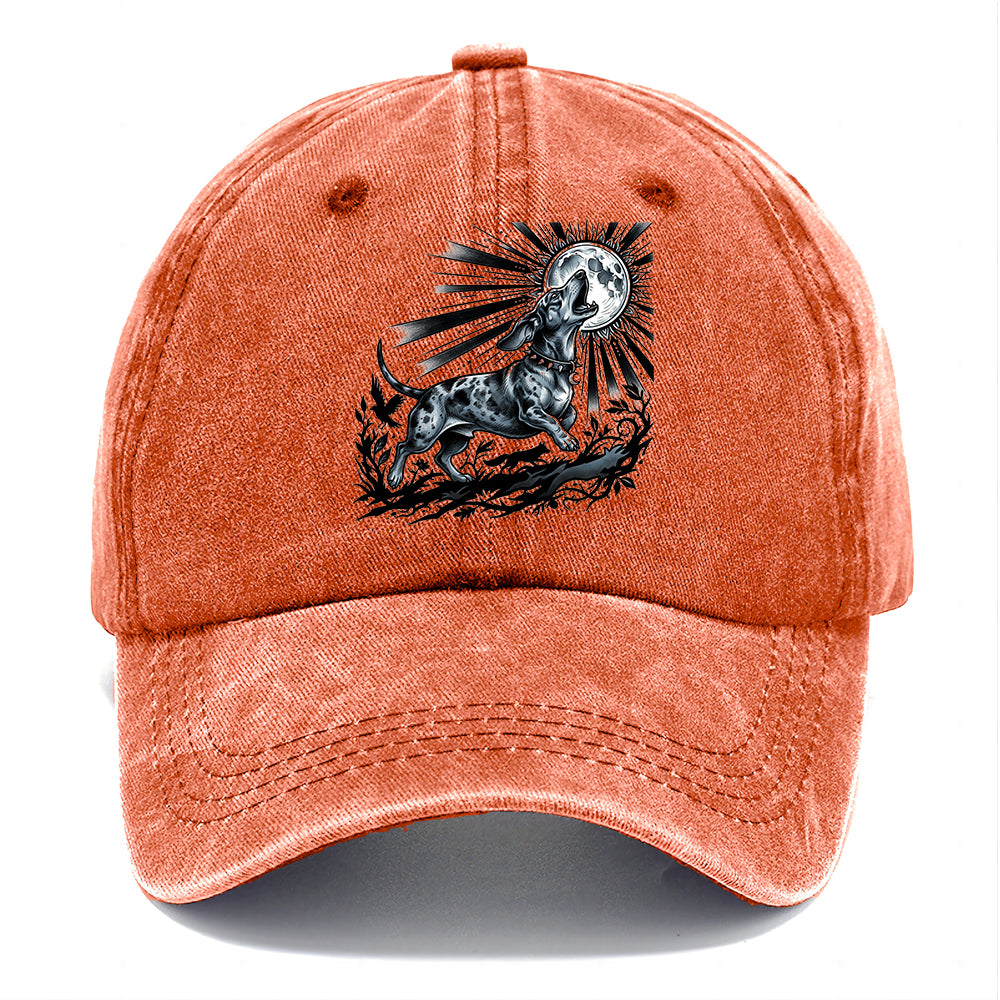 Moon Howling Dog Classic Cap