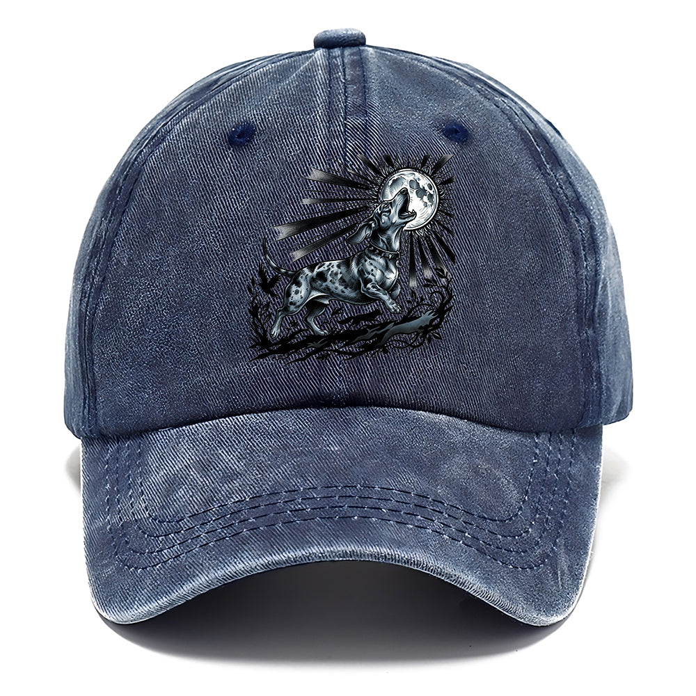 Moon Howling Dog Classic Cap
