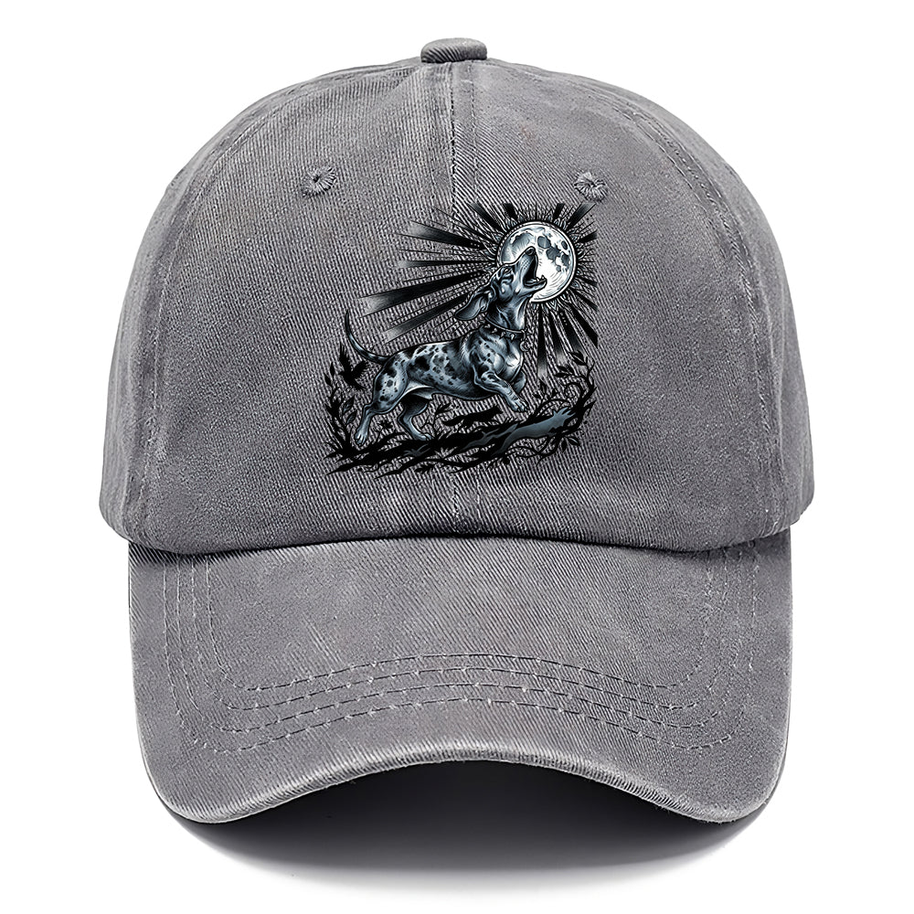 Moon Howling Dog Classic Cap