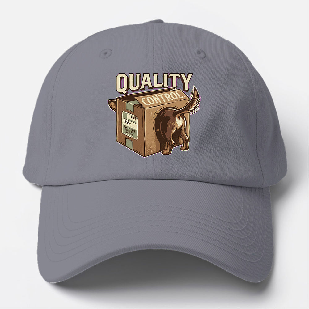 Quality Control Dachshund Baseball Cap
