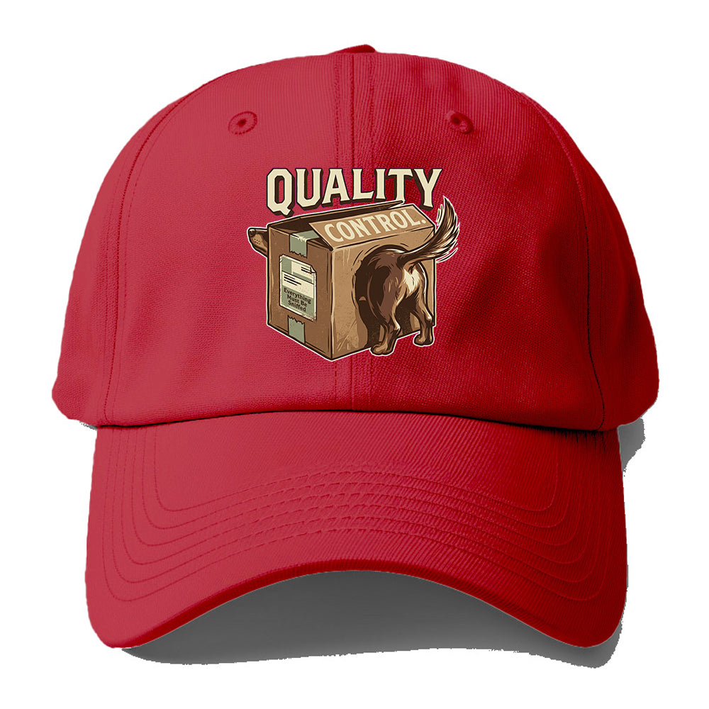 Quality Control Dachshund Baseball Cap