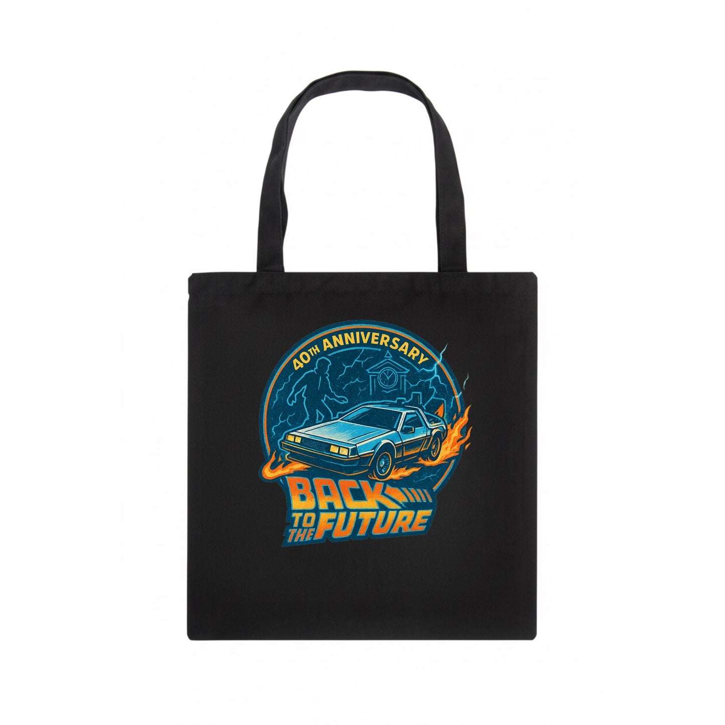 Back To The Future 40th Anniversary - Tote Bag - dark