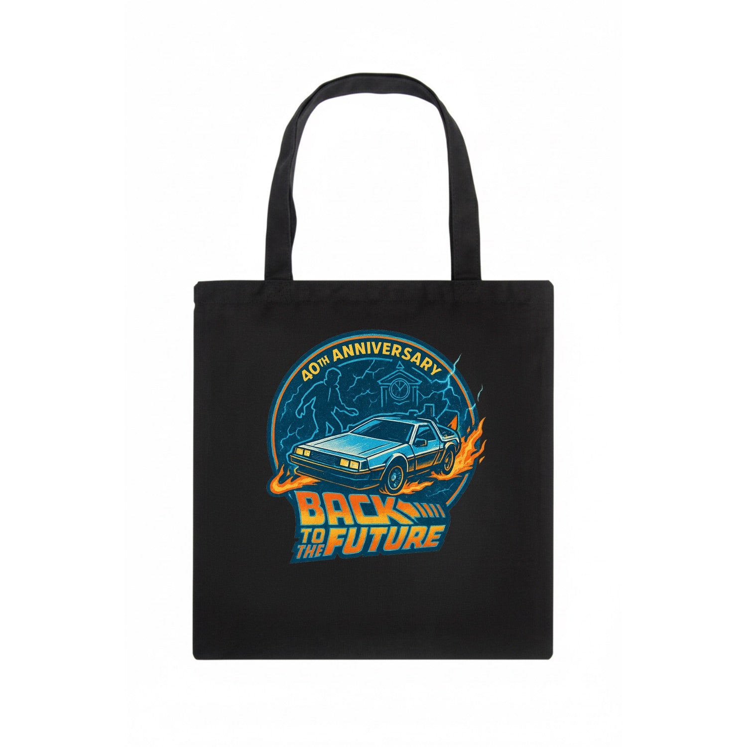 Back To The Future 40th Anniversary - Tote Bag - dark