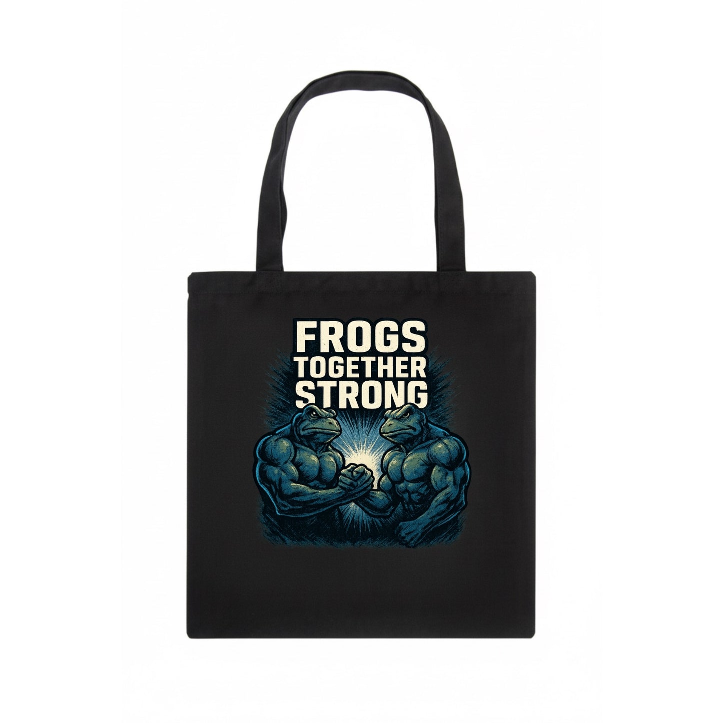 Frogs Together Strong 4 - Tote Bag - dark