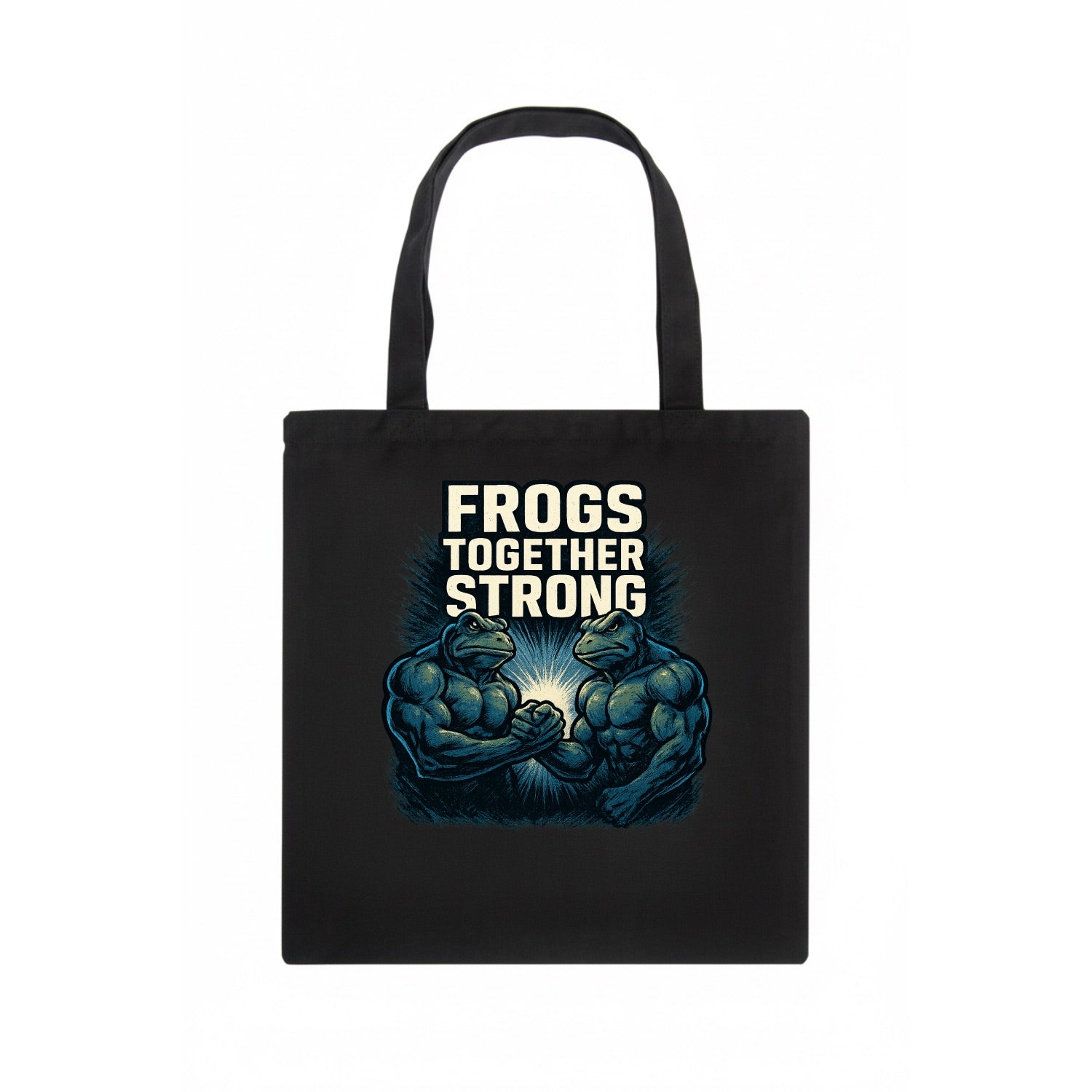 Frogs Together Strong 4 - Tote Bag - dark