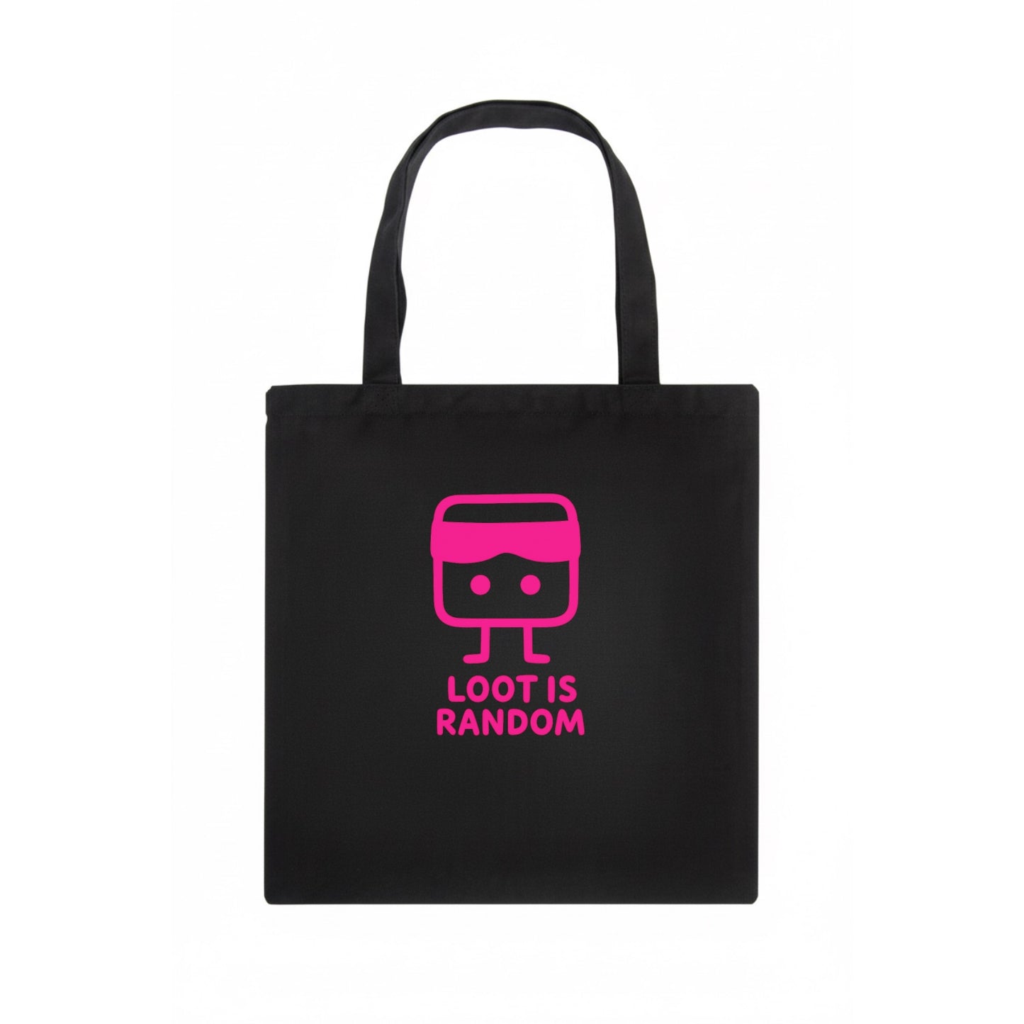 LOOT IS RANDOM | Dice wearing blindfold - Tote Bag - dark